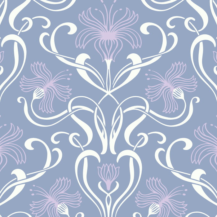 Add a vintage floral touch to any wall in your home with our Swirling Nouveau Peel And Stick Removable Wallpaper.