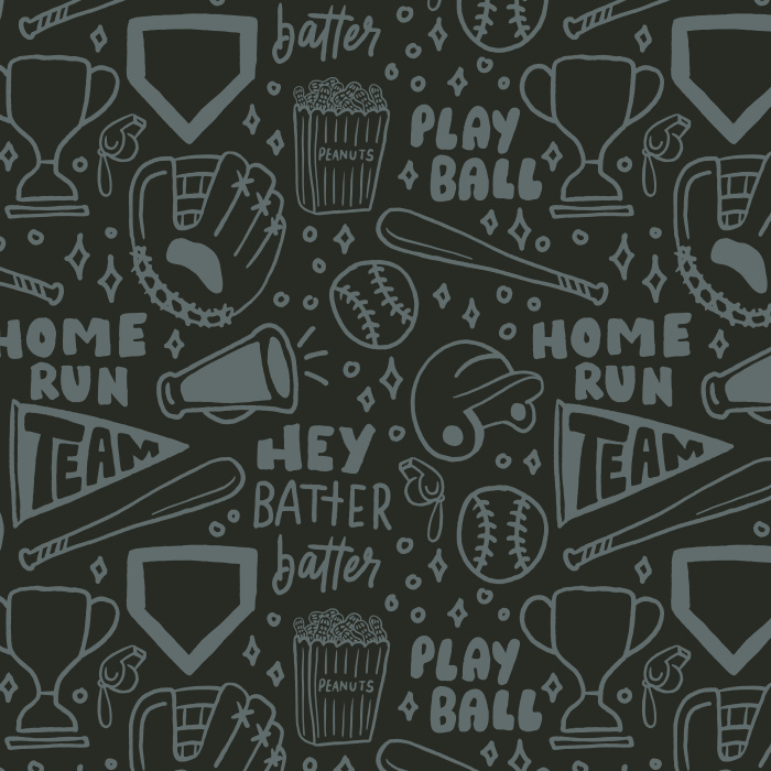 Bring the ballpark home with our Play Ball Peel and Stick Removable Wallpaper.