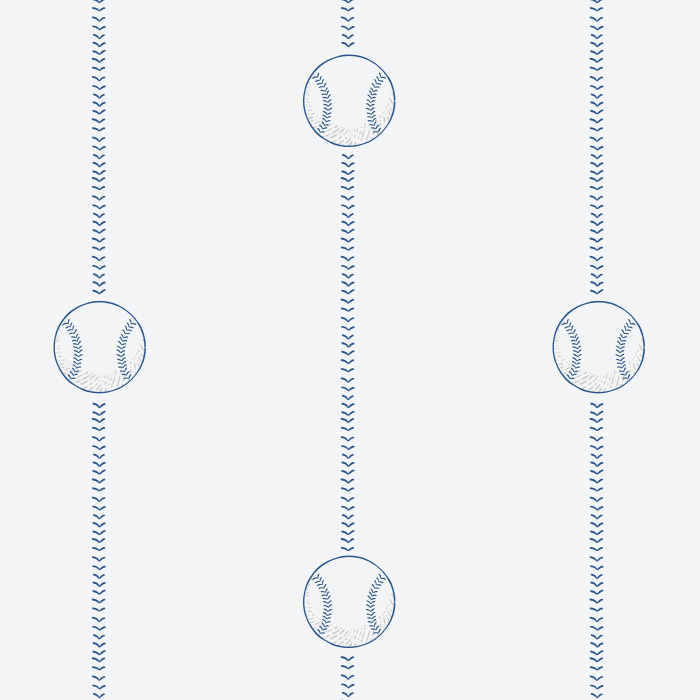 Bring the ballpark home with our Play Ball Peel and Stick Removable Wallpaper.