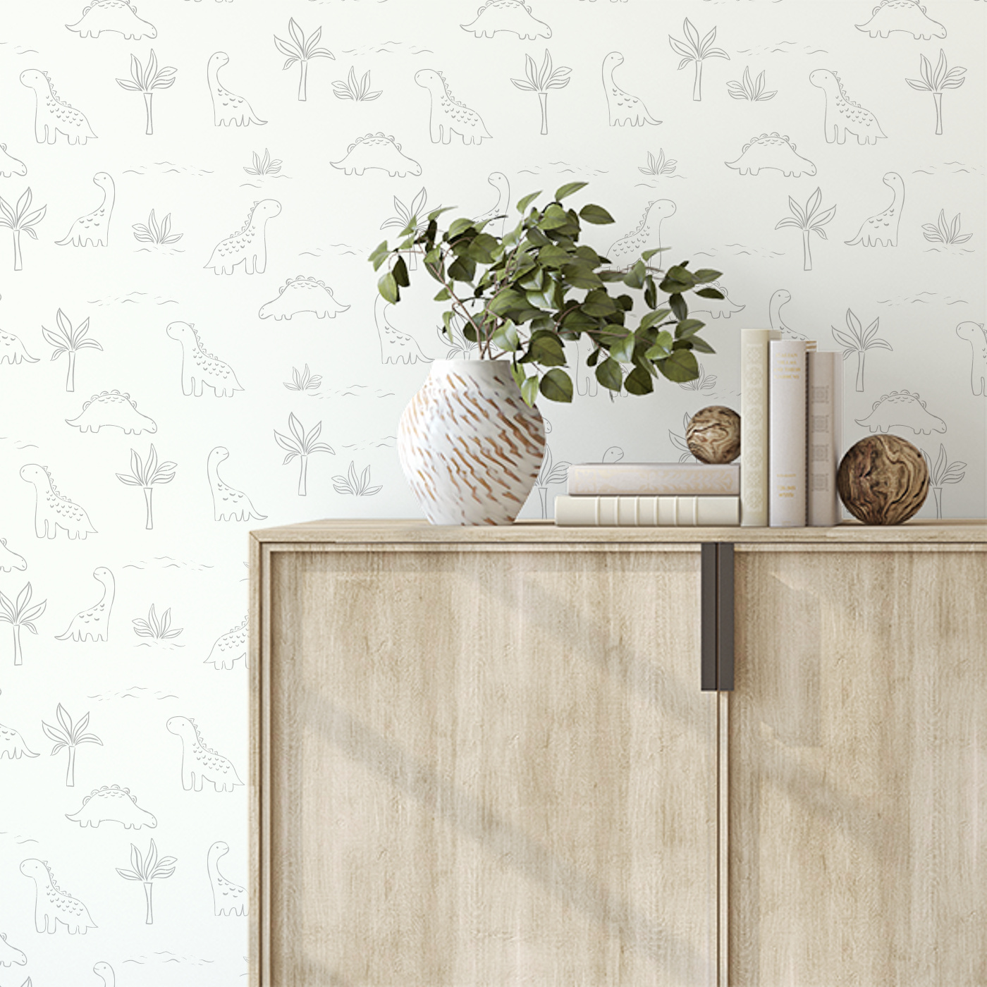 Printed Dinos Peel And Stick Removable Wallpaper Love vs. Design