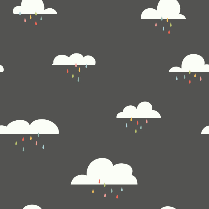 Add a sprinkle of color to your child's space with our Rainbow Clouds Peel and Stick Removable Wallpaper.