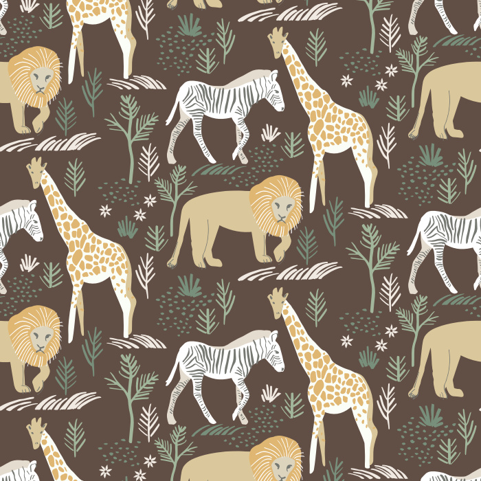 Let your love of nature shine with our Amazon Safari Peel and Stick Removable Wallpaper. 