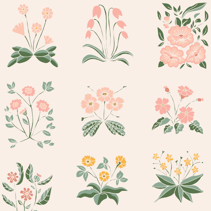 Add a classic floral look to any wall in your home with our Columnar Millefleur Peel And Stick Removable Wallpaper.