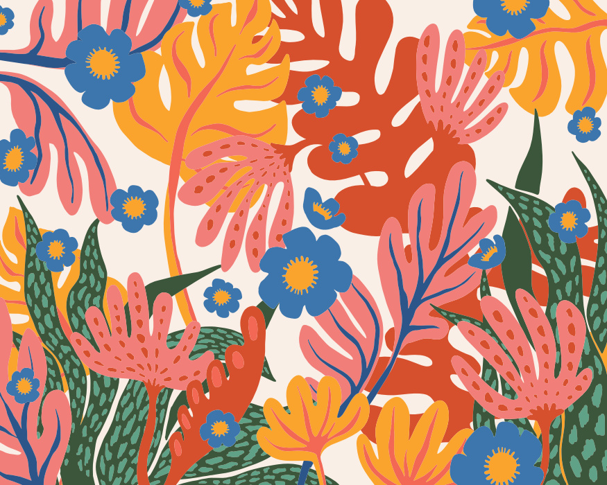 Create an enchanting paradise in your own home with our Magical Flora Peel and Stick Photo Mural.