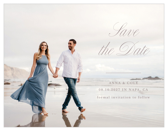 Let family and friends know that your big day is coming up with our Scripty Monogram Wedding Arch Save the Date Magnets.