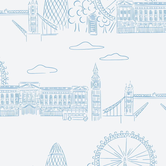 Create the perfect tribute to your favorite city with our London Sketch Peel & Stick Removable Wallpaper.