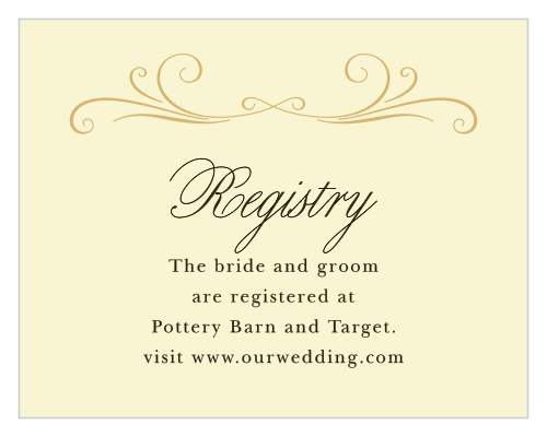 Make an enchanting impression with our Old World Vintage Registry Cards. 