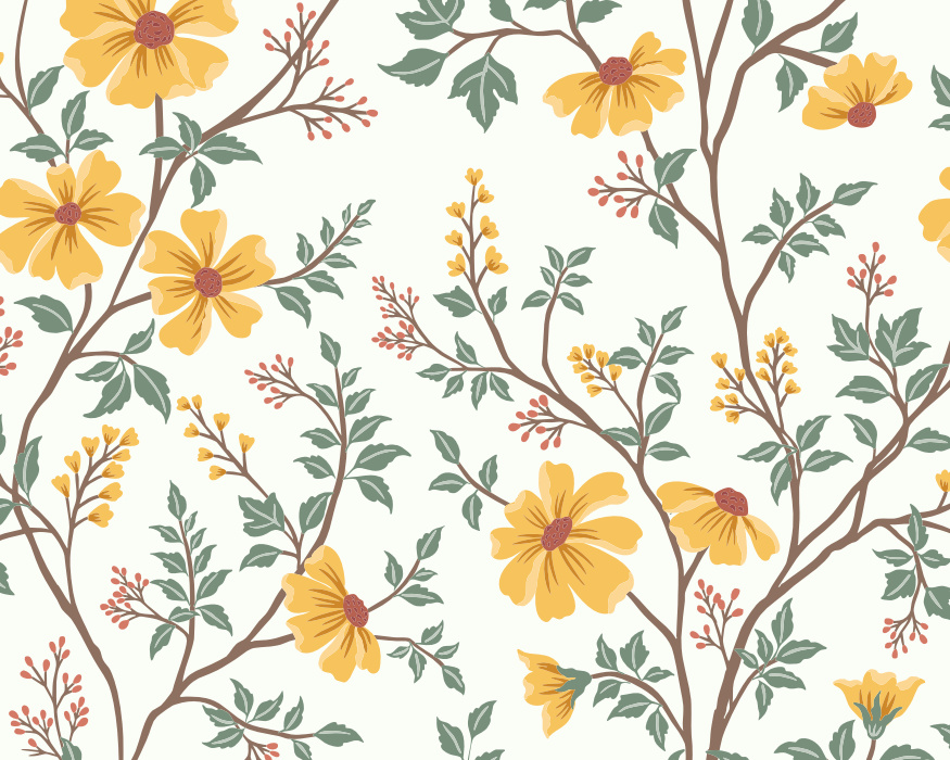 Create a beautifully grand millennial space with our Chinoiserie Garden Peel & Stick Mural.