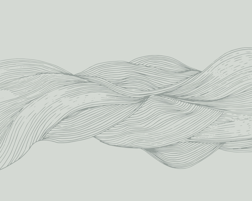 Create the perfect vibe with our Interlaced Waves Peel & Stick Mural.