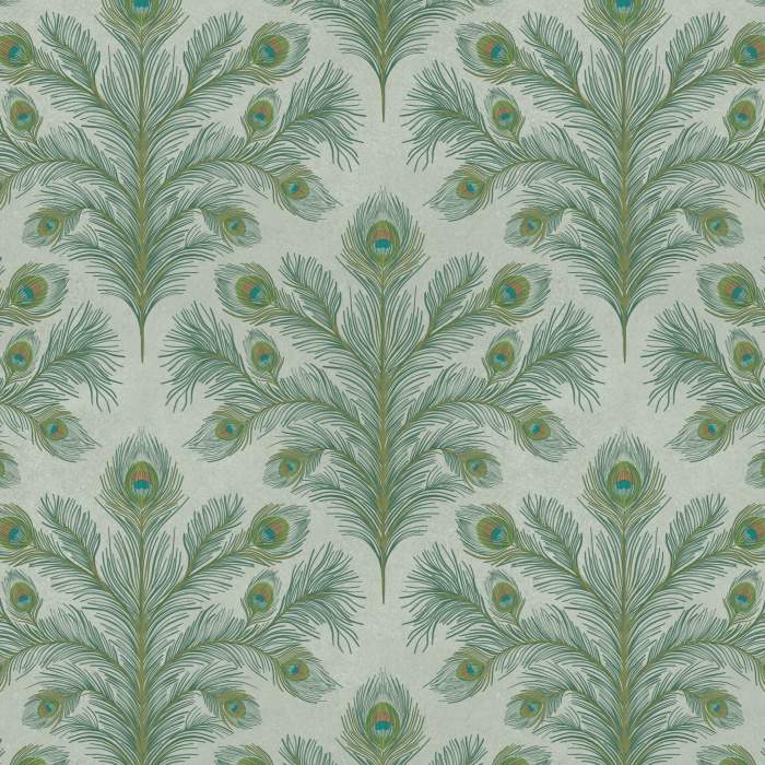 Create a luxurious, elegant space with our Feathered Symmetry Wallpaper. 