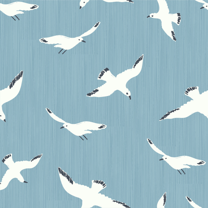 Create a unique, eclectic space with our White Birds Peel and Stick Removable Wallpaper.