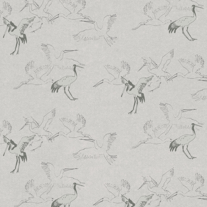 Create a classic, nostalgic look with our Heron Ballet Peel and Stick Removable Wallpaper.