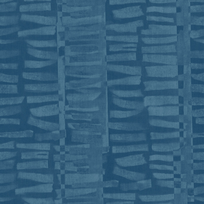 Geo Lines Wallpaper features an abstract, hand-painted linear pattern in soft taupe tones on a warm neutral base for a rhythmic modern look.