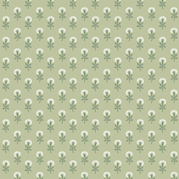 Vintage-inspired floral wallpaper with carved-style pink blooms, ideal for kids’ rooms, nurseries, and cozy cottage spaces.