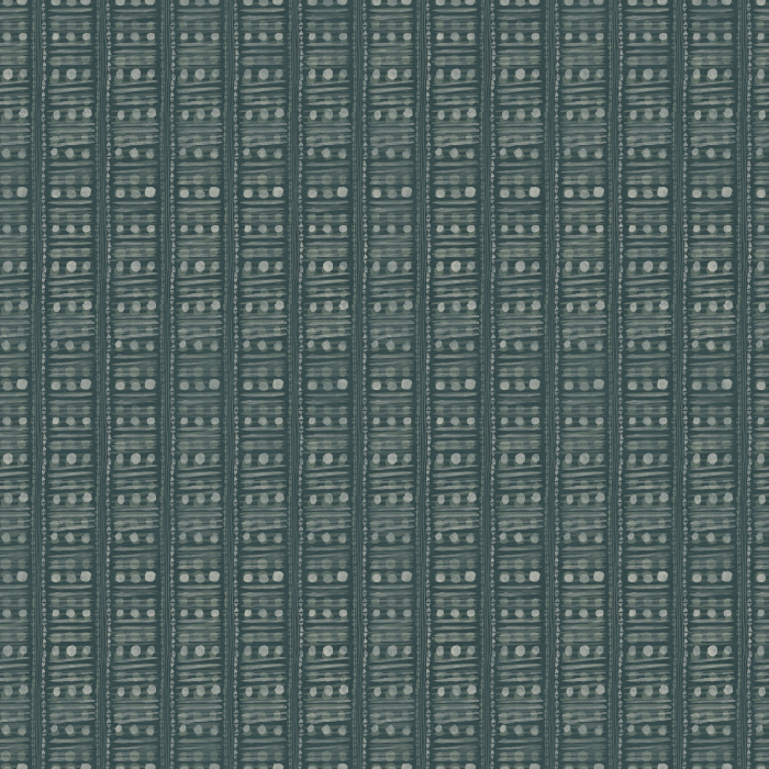 Subtle woven stripe wallpaper in muted sage and cream, adding warmth and natural texture to any living space.