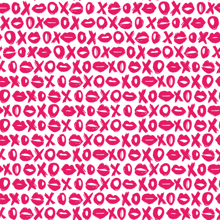 Add a bold and playful statement to your walls with our XOXO Kiss Wallpaper.