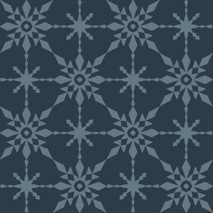 The Retro Quilt Wallpaper features a geometric floral star pattern in warm golden yellow on a soft cream background, inspired by mid-century quilt designs.