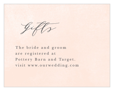 Share your registry information in style with our Tree Blossoms Registry Cards.