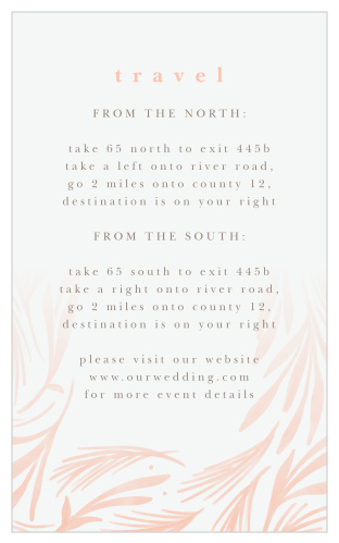 Our Floral Celebration Direction Cards guide family and friends to your wedding venue with ease.