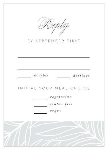 Easily gather your final guest list with our Bordered Fun Response Cards!