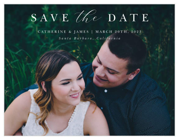 Our Classic Simplicity Save the Date Magnets are sure to have family and friends rushing to their calendars to mark off your wedding date.