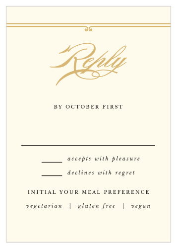 Use our Night Deco Response Cards to finalize your guest list in style!