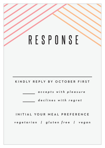 Pattern Stripes Response Cards