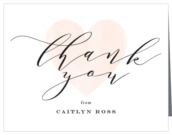 Thank your sweet party guests for attending your shower, with our Advice Card Bridal Shower Thank You Cards!