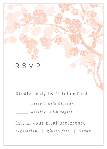 Gather all the information you need with our Tree Blossoms Response Cards.