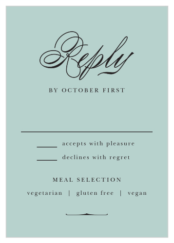 Use our Vintage Elegance Response Cards to effortlessly pull together the guest list for your event!