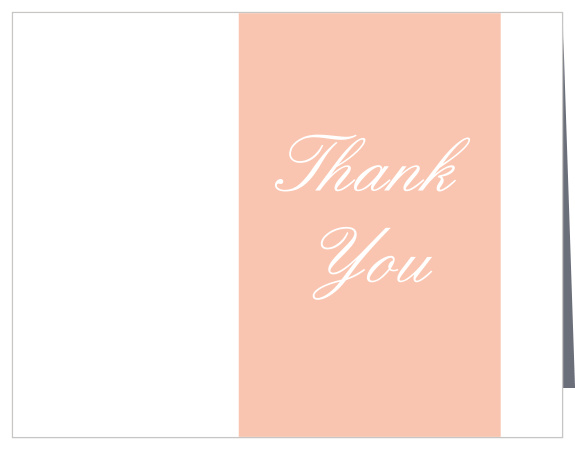 Cute and simple, the Photo Banner Bridal Shower Thank You Card is a sweet and elegant way to express your thanks to friends and loved ones. Customize the fonts, text, colors - everything! 