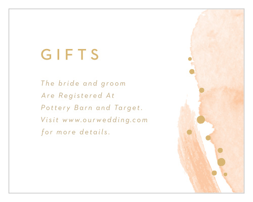 Include our Modern Desert Registry Cards in your wedding suite, to conveniently and easily direct your loved ones to where they can find your gift wishlists!