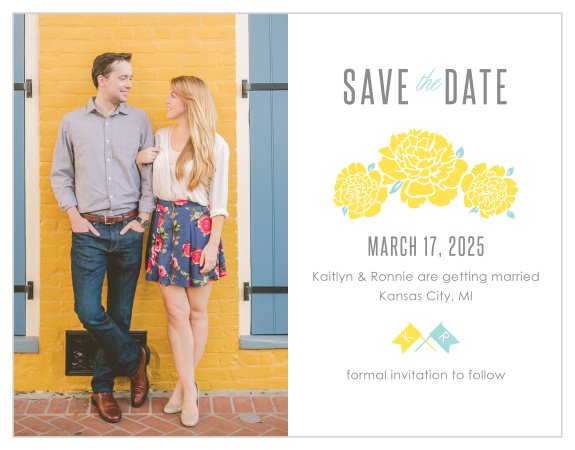 Ensure that your friends and family know when your wedding will be using the Say Yes Save-the-Date Magnets.
