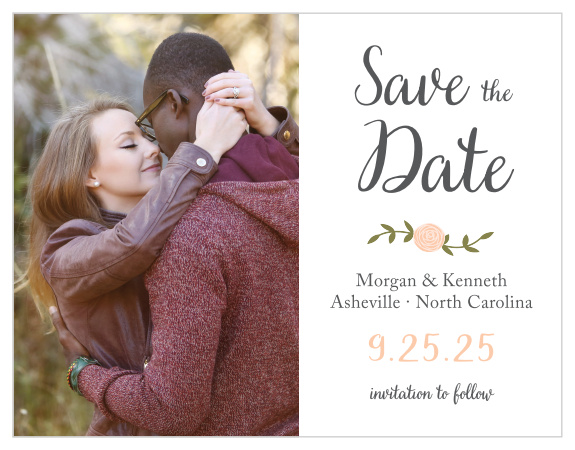 Ensure that your friends and family know when your wedding will be using the Rustic Nature Save-the-Date Magnets.