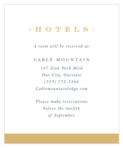 Include our Photo Romance Accommodation Cards in your wedding suite to let your guests know where you've arranged for them to stay during your celebrations!