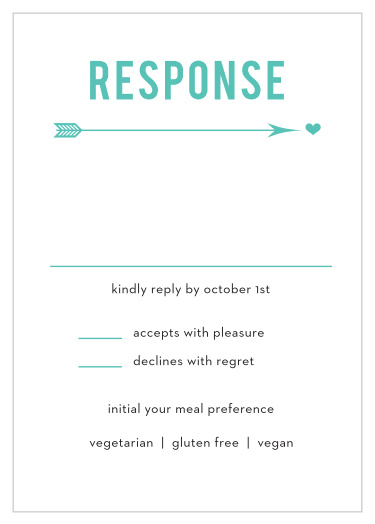 The Love Struck RSVP Cards is part of the Love vs Design collection by Basic Invite.