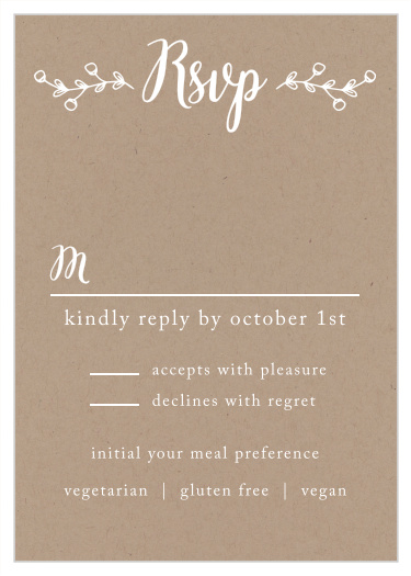 The Rustic Country RSVP Cards is part of the Love vs Design collection by Basic Invite.