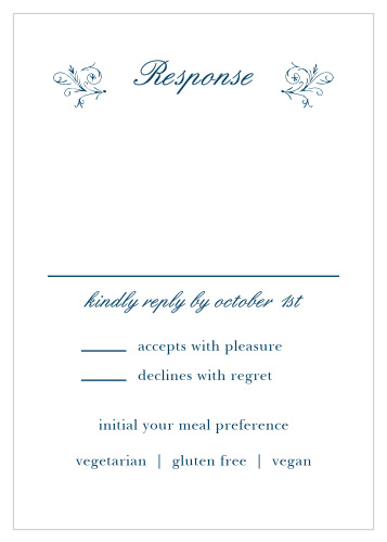 The beauty is in the details for the Sweet Antiquity Response Cards!