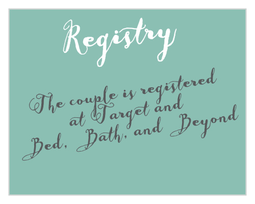 The card provides plenty of room to announce registered locations while remaining small to 