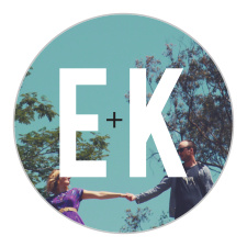 Your clean and traditional wedding invitation suite needs a logo square to put the final touches, and the Your Initials Logo Square is the perfect option!