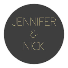 The Framed Art Deco logo square is the finishing touch to an already beautiful invitation suite.