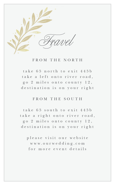 Family and friends will have no issue finding their way to your wedding venue with the help of our Modern Half Circle Direction Cards.