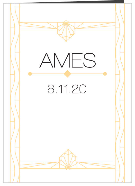 Art Deco Wedding Programs
