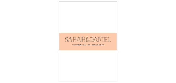 Type Frame Wedding Belly Bands 