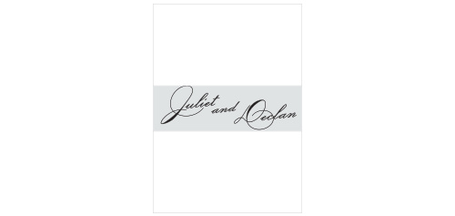 Classic Script Wedding Belly Bands