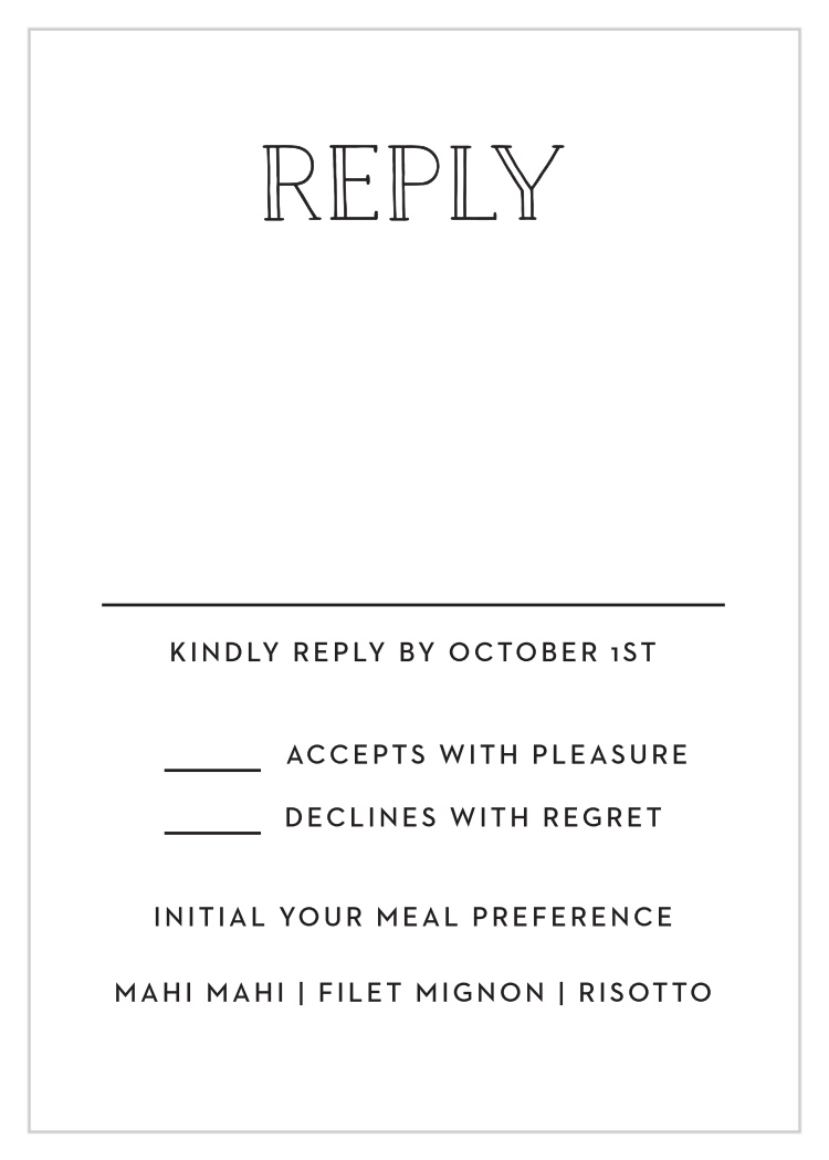 Type Frame Response Cards