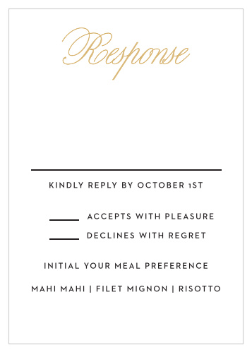 Traditional Script Response Cards