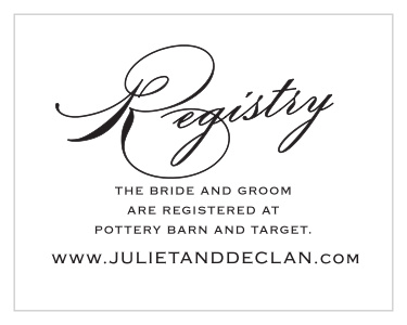 As is tradition, your guests will get you a gift for your wedding and it is extremely helpful to know where the bride and groom are registered.