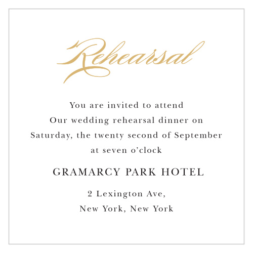 No matter what, there are always those handful of special people you want at your ceremony or rehearsal dinner. 