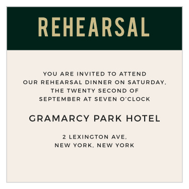 The Photo Romance Foil Ceremony Cards are the perfect way to invite the most important guests to be at your wedding ceremony.